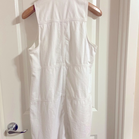 7 For All Mankind Sleeveless Dress With Step Hem M - Picture 4 of 6